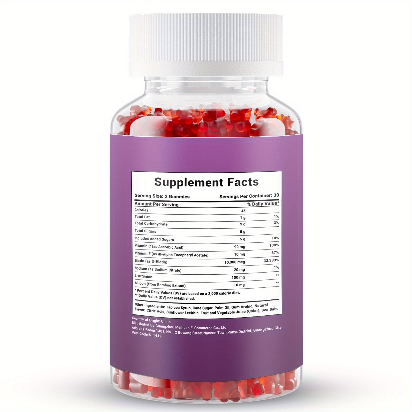 alalar- Fast Acting Hair Growth Supplement with Biotin, Vitamin C&E, L-Arginine & Silicon -تسريع نمو الشعر