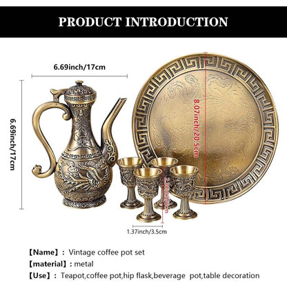 Vintage  Coffee Pot -دلة وفنجان