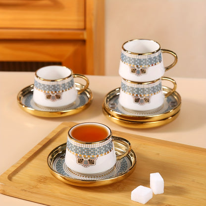 alalar- 6 Cups And 6 Saucers Set- فناجين ايطالية عدد محدود