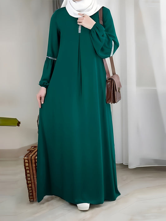 alalar-Scarf-Abaya-Elegant|Flowing Abaya Dress - فستان عباية أنيق وواسع