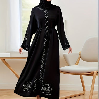 alalar-Scarf-Abaya-[Elegant Black Robe Dress