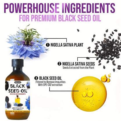 alalar- Cold Pressed Black Seed Oil - زيت حبة البركة الطبيعي للوجه، العناية بالشعر