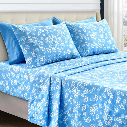 alalar-Soft Microfiber, Wrinkle-Free, Luxurious Printed Bed Sheets