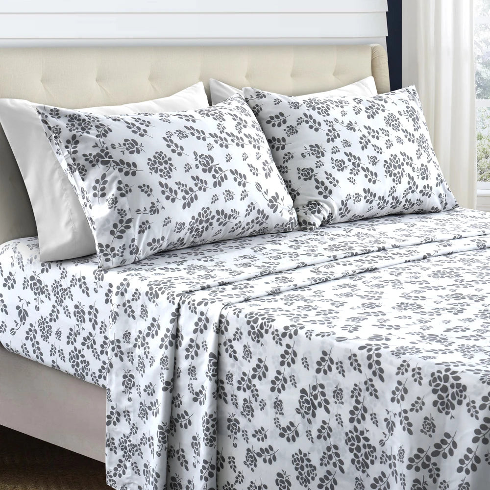 alalar-Soft Microfiber, Wrinkle-Free, Luxurious Printed Bed Sheets