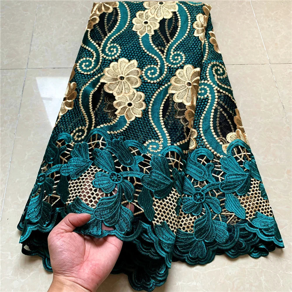 alalar | Luxury French Tulle Lace Fabric – 5 Yards African Wedding Embroidery Lace