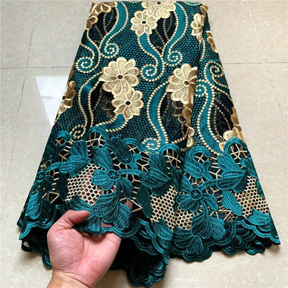 alalar | Luxury French Tulle Lace Fabric – 5 Yards African Wedding Embroidery Lace