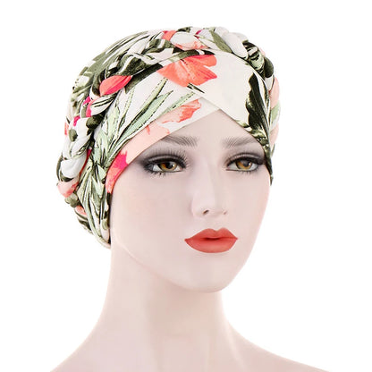 alalar-Cotton print muslim turban scarf for women islamic inner hijab caps