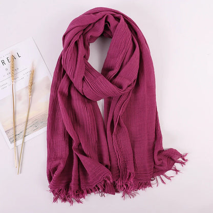 alalar | Soft Linen Cotton Scarf for Women – Lightweight Everyday Hijab