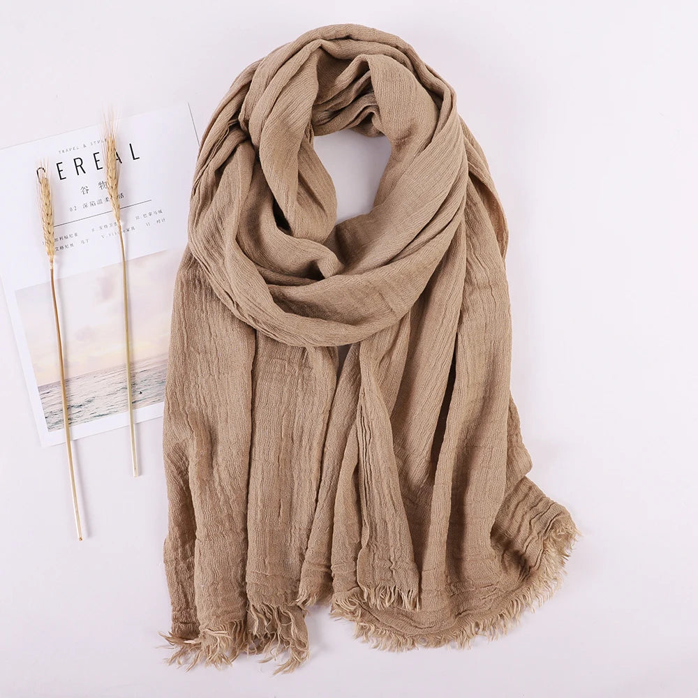 alalar | Soft Linen Cotton Scarf for Women – Lightweight Everyday Hijab