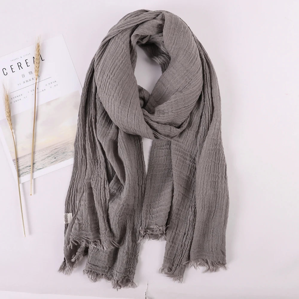 alalar | Soft Linen Cotton Scarf for Women – Lightweight Everyday Hijab