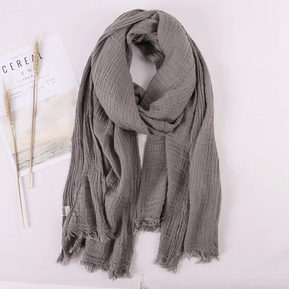 alalar | Soft Linen Cotton Scarf for Women – Lightweight Everyday Hijab