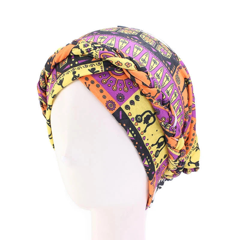 alalar-Cotton print muslim turban scarf for women islamic inner hijab caps
