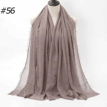 Hot Crinkle Cotton Hijab -alalar