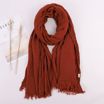 alalar | Soft Linen Cotton Scarf for Women – Lightweight Everyday Hijab