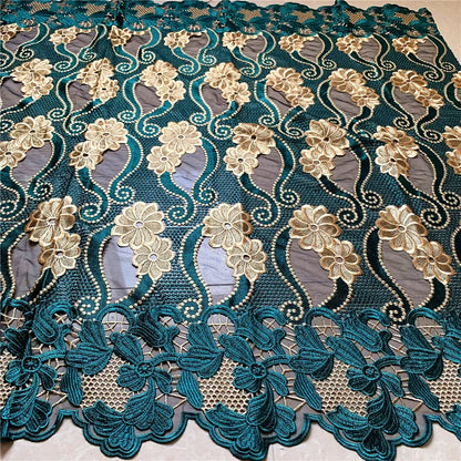 alalar | Luxury French Tulle Lace Fabric – 5 Yards African Wedding Embroidery Lace