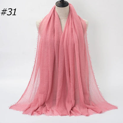 Hot Crinkle Cotton Hijab -alalar
