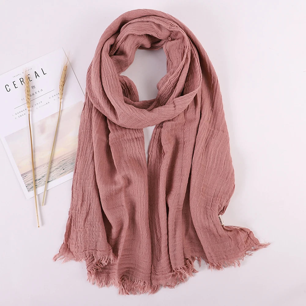 alalar | Soft Linen Cotton Scarf for Women – Lightweight Everyday Hijab