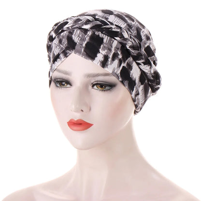 alalar-Cotton print muslim turban scarf for women islamic inner hijab caps