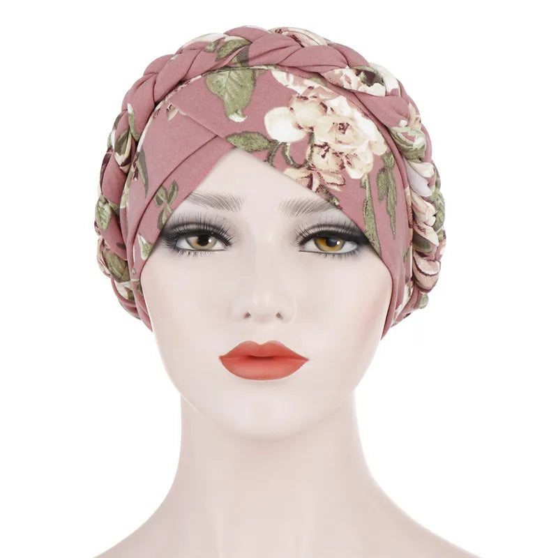 alalar-Cotton print muslim turban scarf for women islamic inner hijab caps