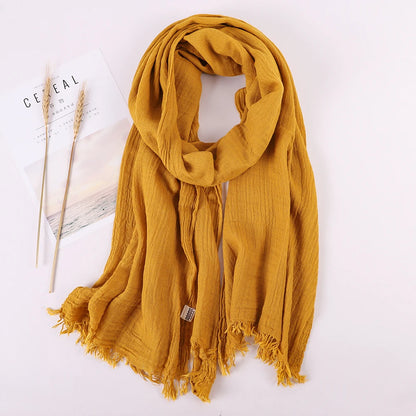 alalar | Soft Linen Cotton Scarf for Women – Lightweight Everyday Hijab