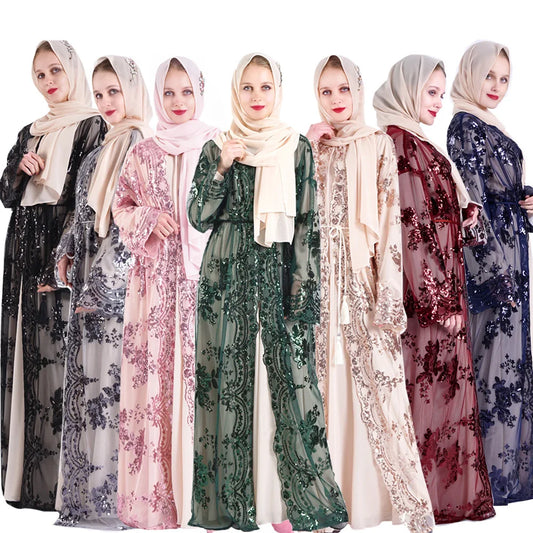 alalar-Scarf-Abaya New Islamic Clothing Polyester Muslim Abaya Women Dress Ramadan Dresses Islam Robe Musulman Hijab Kaftan Caftan Pakistan Turkish