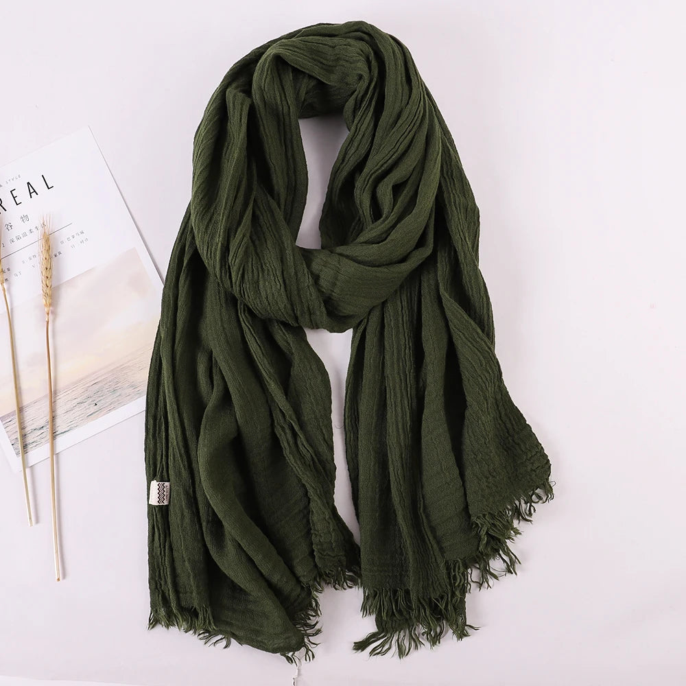 alalar | Soft Linen Cotton Scarf for Women – Lightweight Everyday Hijab