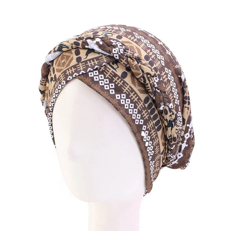 alalar-Cotton print muslim turban scarf for women islamic inner hijab caps