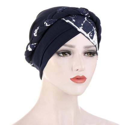 alalar-Cotton print muslim turban scarf for women islamic inner hijab caps