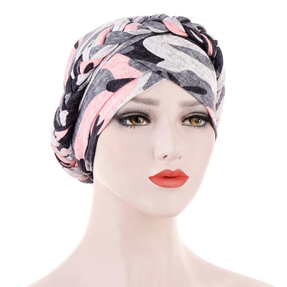 alalar-Cotton print muslim turban scarf for women islamic inner hijab caps