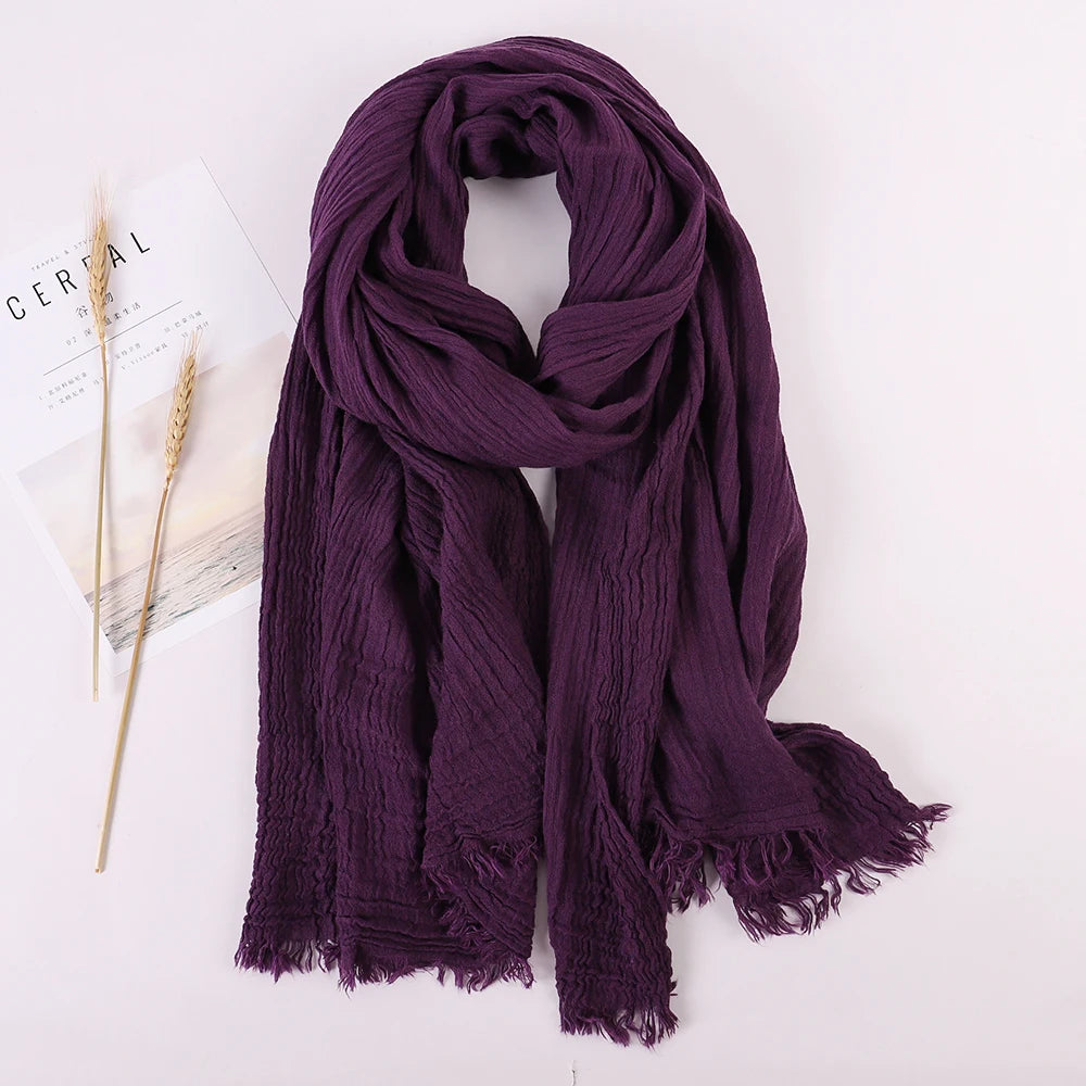alalar | Soft Linen Cotton Scarf for Women – Lightweight Everyday Hijab