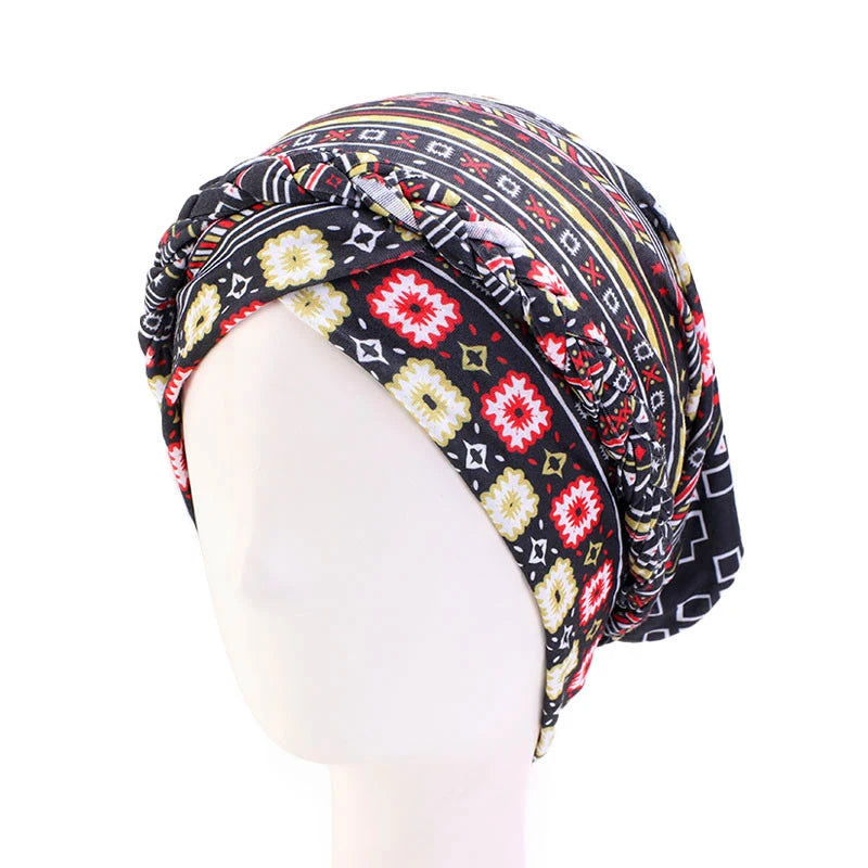 alalar-Cotton print muslim turban scarf for women islamic inner hijab caps