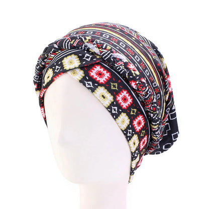 alalar-Cotton print muslim turban scarf for women islamic inner hijab caps