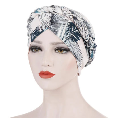 alalar-Cotton print muslim turban scarf for women islamic inner hijab caps