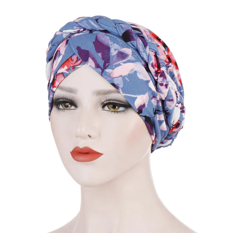 alalar-Cotton print muslim turban scarf for women islamic inner hijab caps