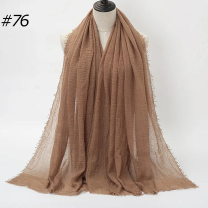 Hot Crinkle Cotton Hijab -alalar