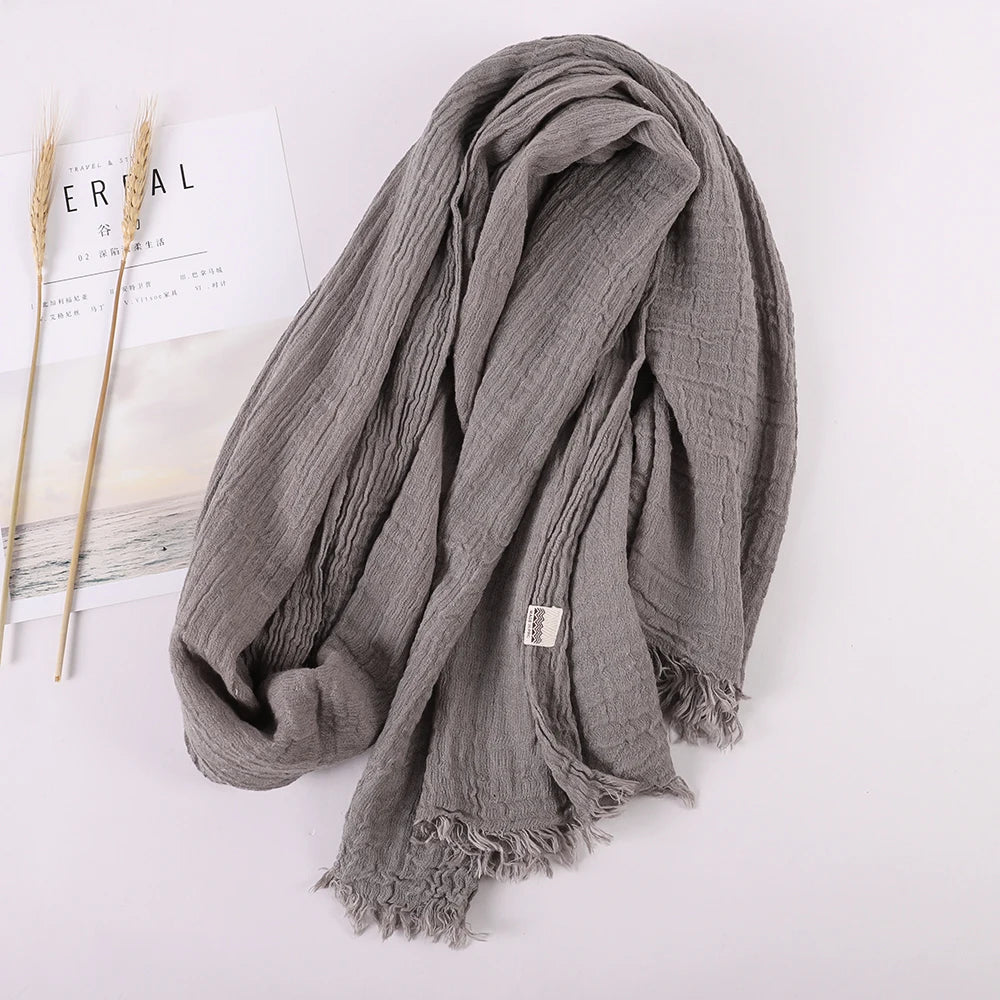 alalar | Soft Linen Cotton Scarf for Women – Lightweight Everyday Hijab