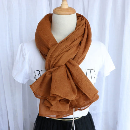 alalar | Women’s Winter Cotton & Linen Scarf – Warm Seasonal Shawl