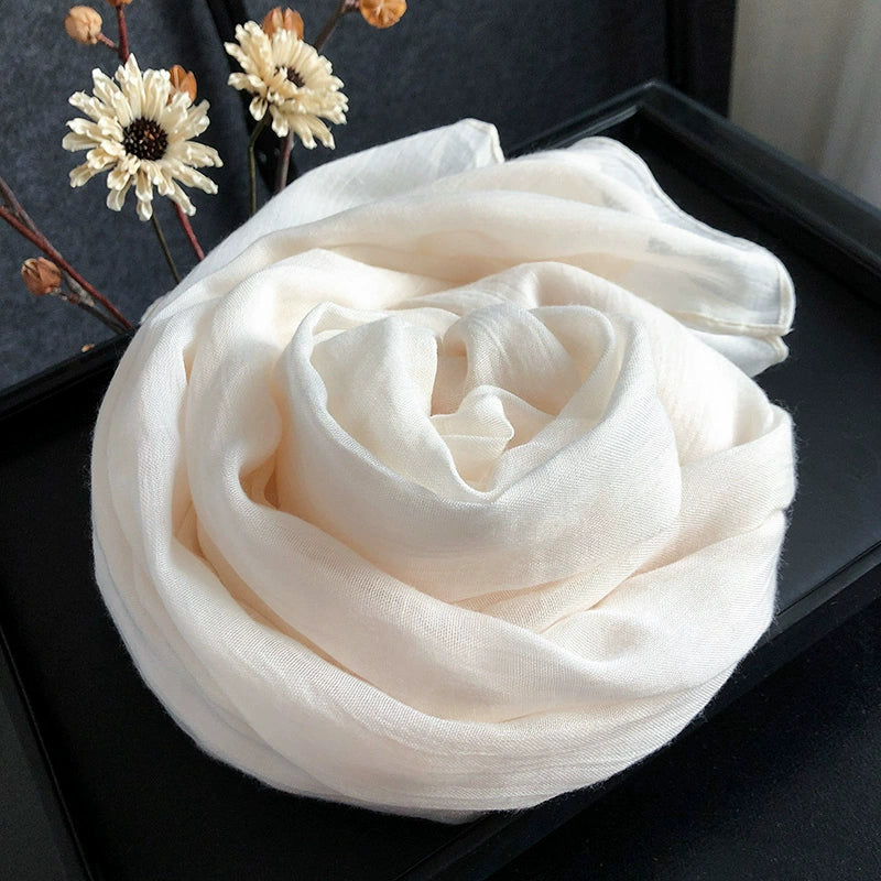 alalar | Women’s Winter Cotton & Linen Scarf – Warm Seasonal Shawl