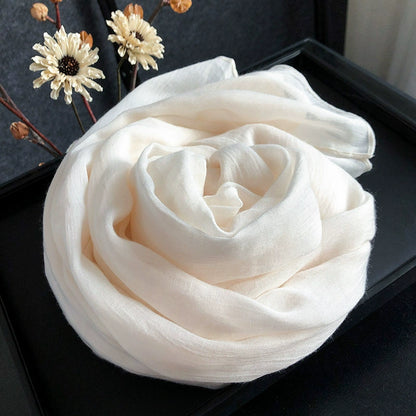 alalar | Women’s Winter Cotton & Linen Scarf – Warm Seasonal Shawl