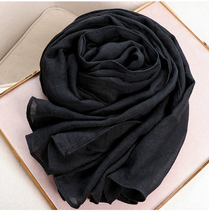 alalar | Women’s Winter Cotton & Linen Scarf – Warm Seasonal Shawl