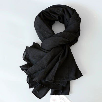 alalar | Women’s Winter Cotton & Linen Scarf – Warm Seasonal Shawl