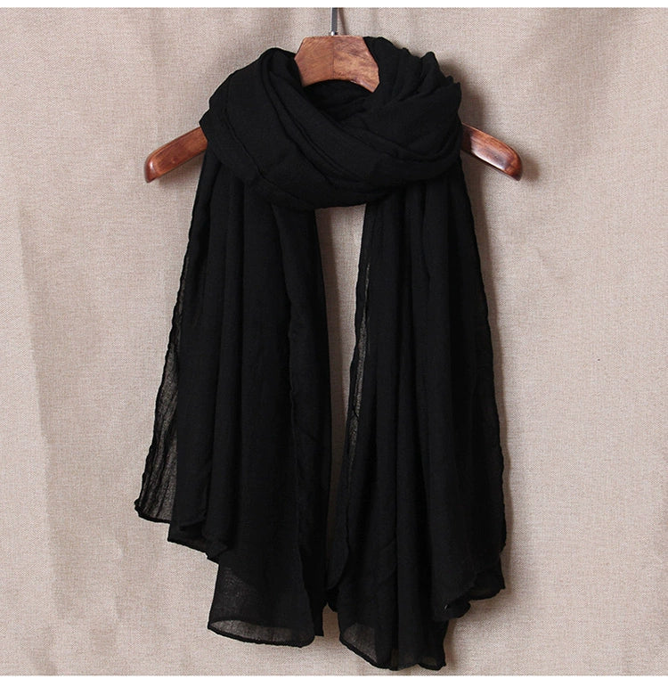 alalar | Women’s Winter Cotton & Linen Scarf – Warm Seasonal Shawl