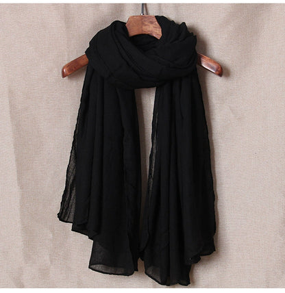 alalar | Women’s Winter Cotton & Linen Scarf – Warm Seasonal Shawl