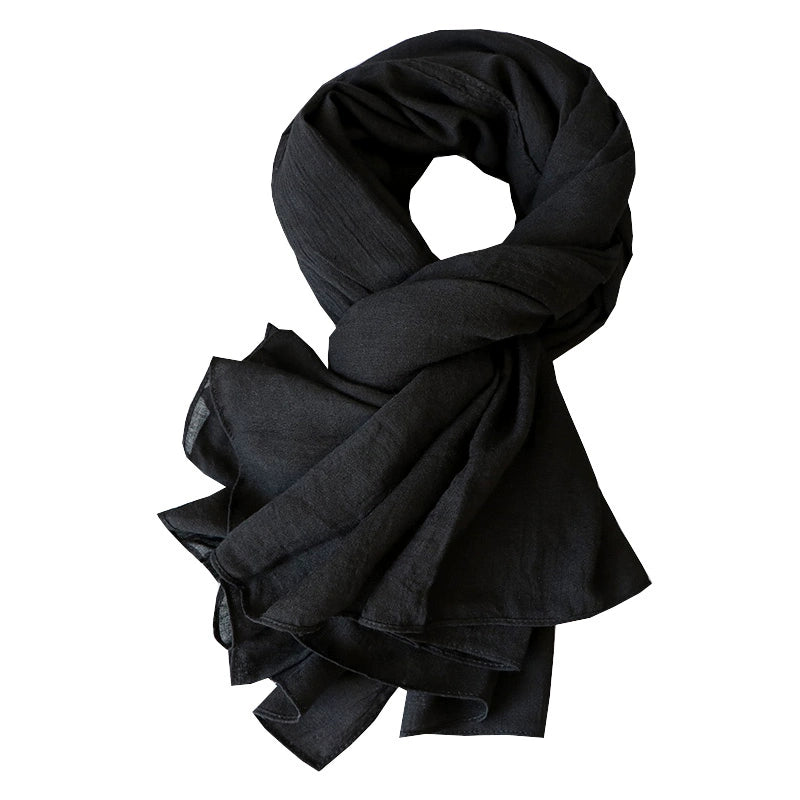 alalar | Women’s Winter Cotton & Linen Scarf – Warm Seasonal Shawl