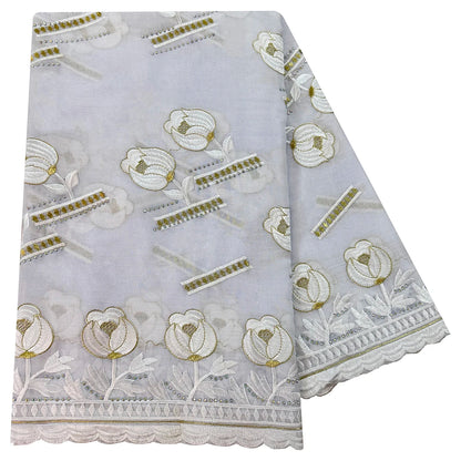 alalar | 100% Cotton Rayon Embroidered Scarf — Dubai Signature Style-اسيراد دبي