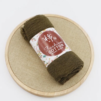 alalar-Big size  crinkle scarf for women soft cotton headscarf