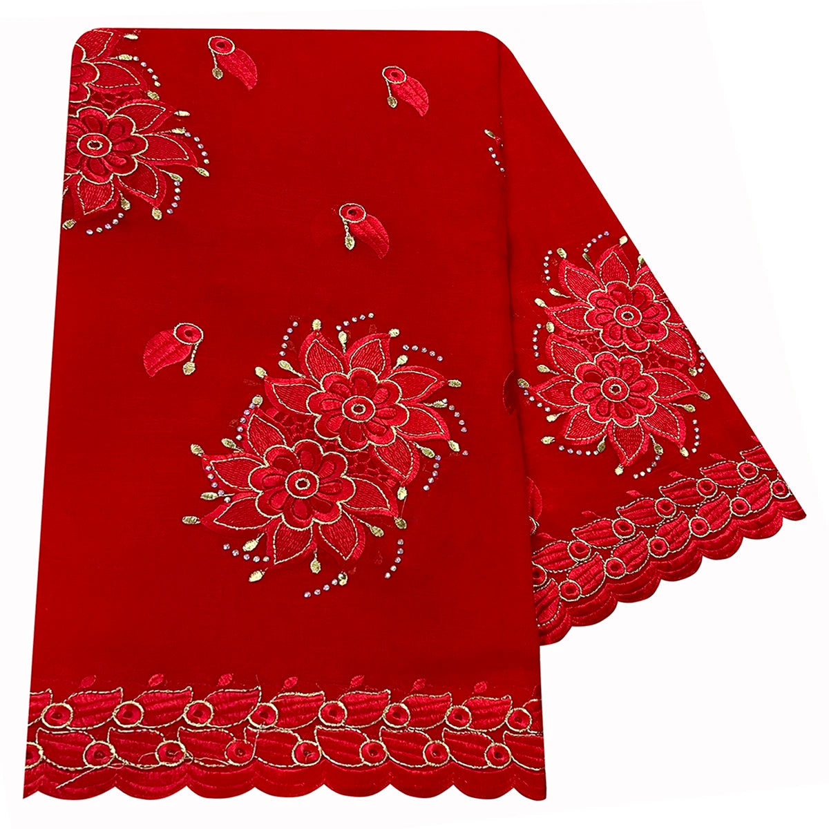 alalar | Embroidered Cotton Hijab Scarf – African & Dubai Style