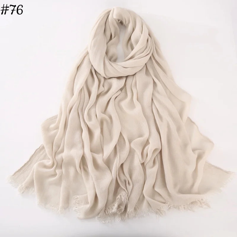 alalar | Soft Cotton Viscose Hijab – Multi-Color Lightweight Scarf - حجاب قطني بالوان متعددة