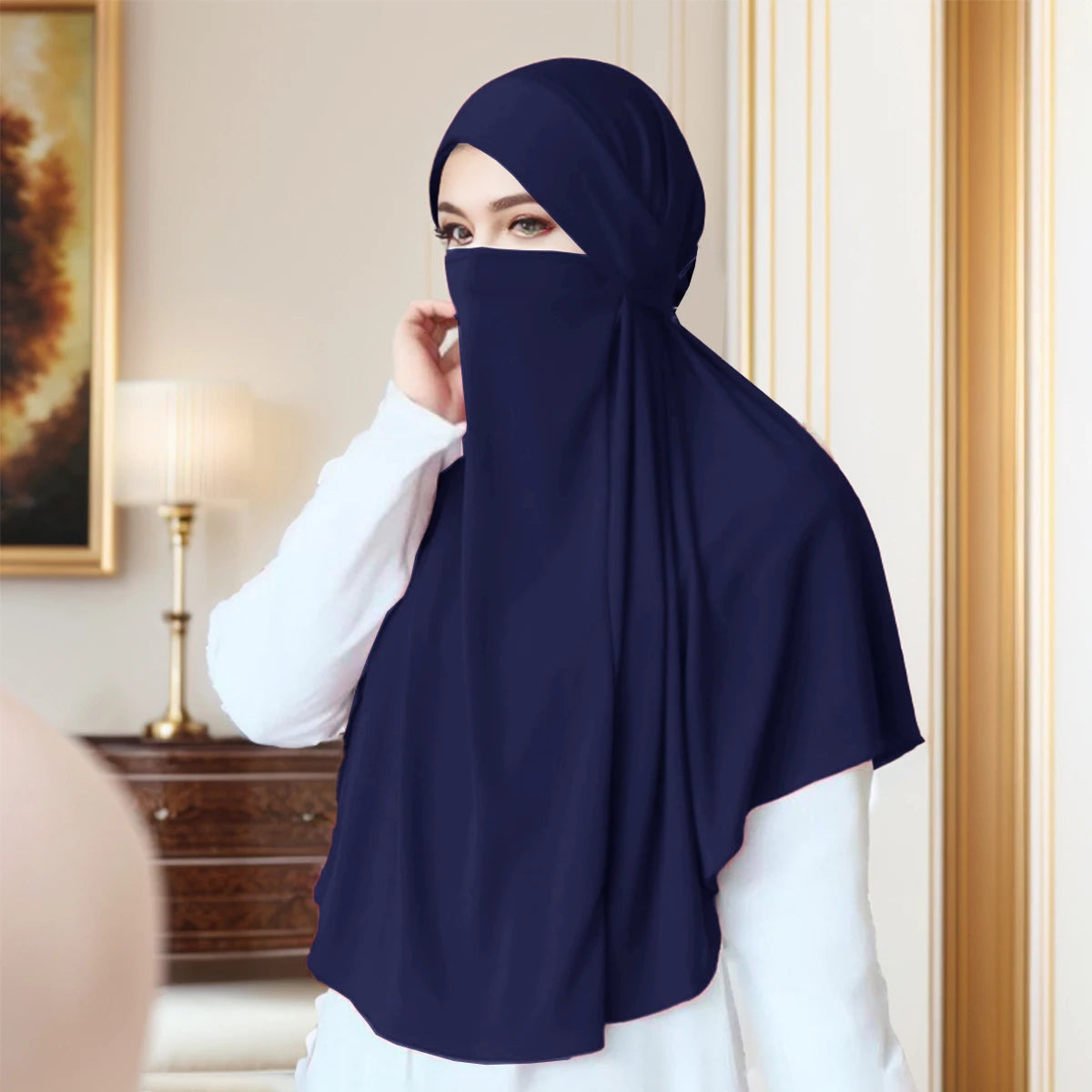 alalar-Large Plain Muslim Ethnic Scarf Women Hijab Islamic Muslim Hijab Malaysia Instant Turban Arabic Scarf Khimar Headwraps Headscarf
