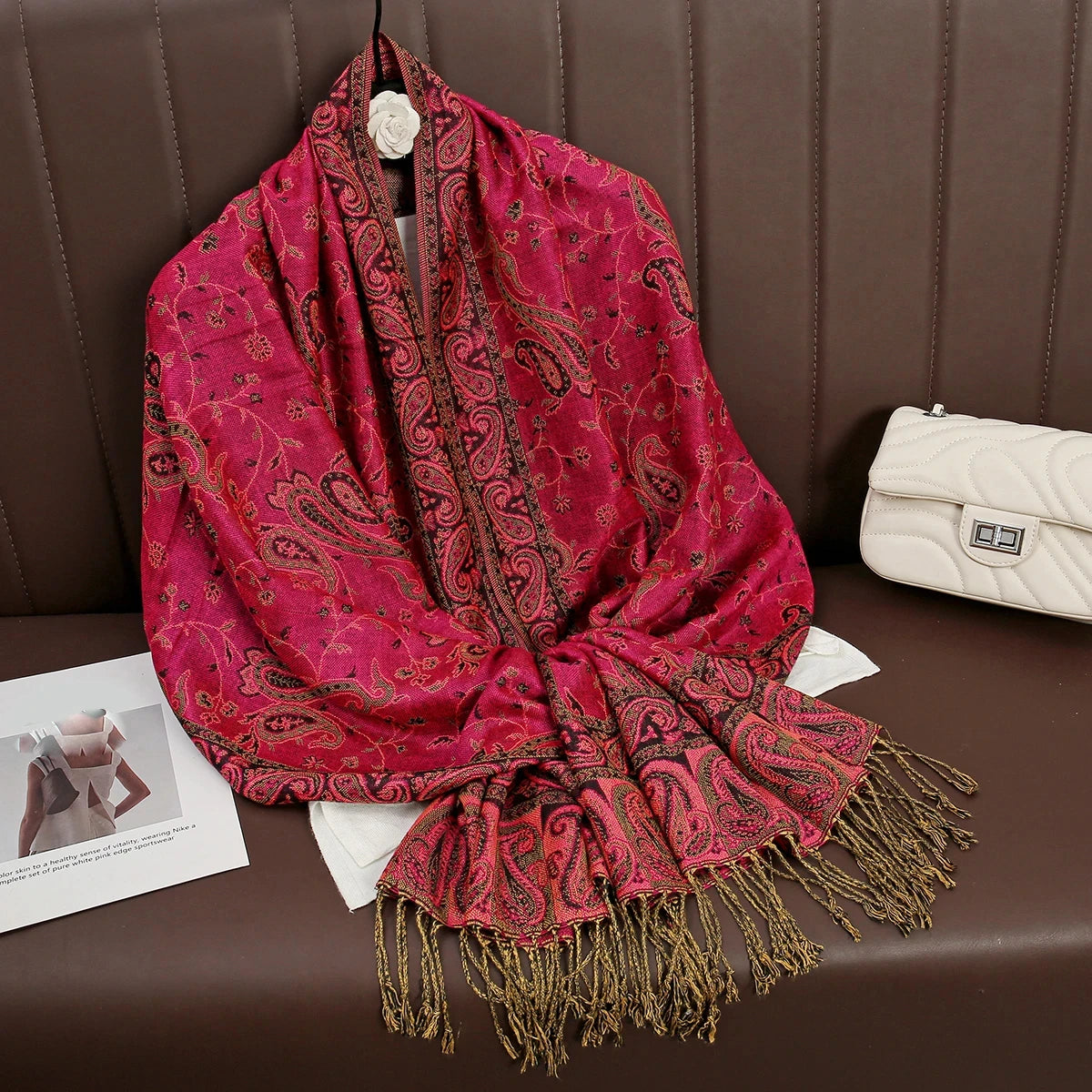 alalar | Bohemia Pashmina Hijab — Long Cashmere-Feel Shawl